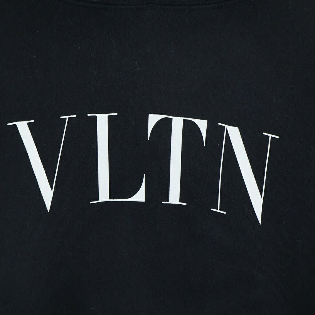 VALENTINO(ヴァレンティノ) VLTN PRINT HOODIE VV3MF14F3TV ロゴプリント プルオーバー パーカー フーディー ブラック