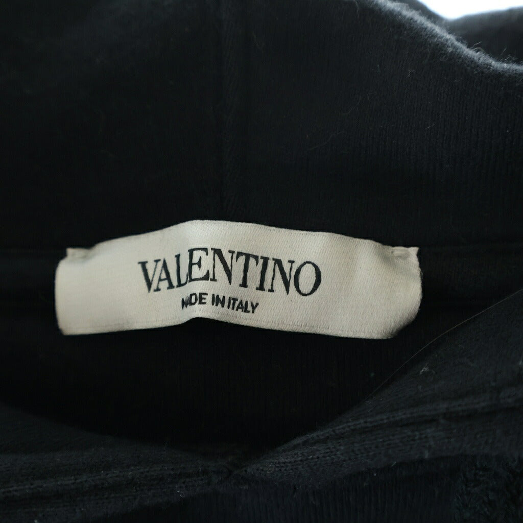 VALENTINO(ヴァレンティノ) VLTN PRINT HOODIE VV3MF14F3TV ロゴプリント プルオーバー パーカー フーディー ブラック