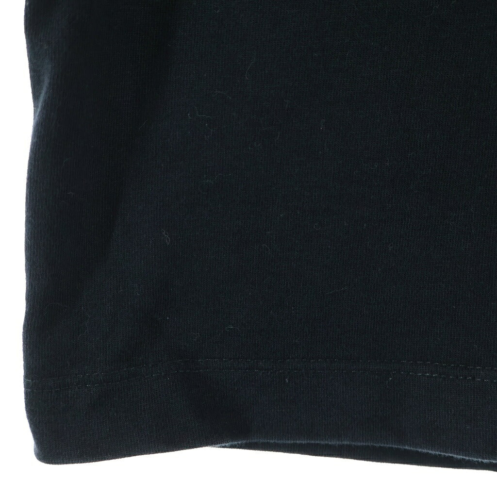 MM6 Maison Margiela(エムエムシックスメゾンマルジェラ) 17AW 首元ヴィンテージ 半袖Tシャツ カットソー クルーネック ブラック S32GC0453-S23082