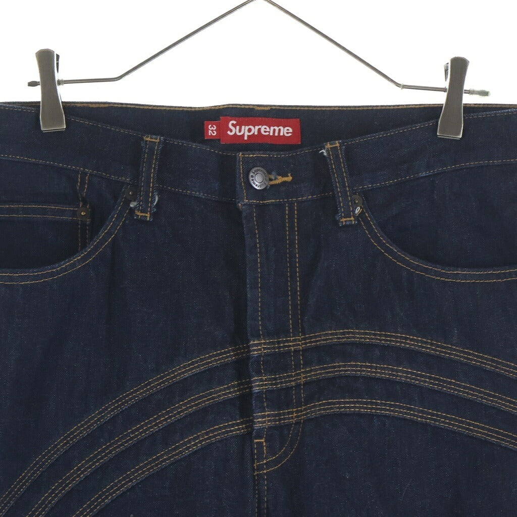 SUPREME(シュプリーム) 25SS S Logo Loose Fit Jean ロゴエンブロイダリー ジップフライ ルーズフィット リジット デニムパンツ インディゴ