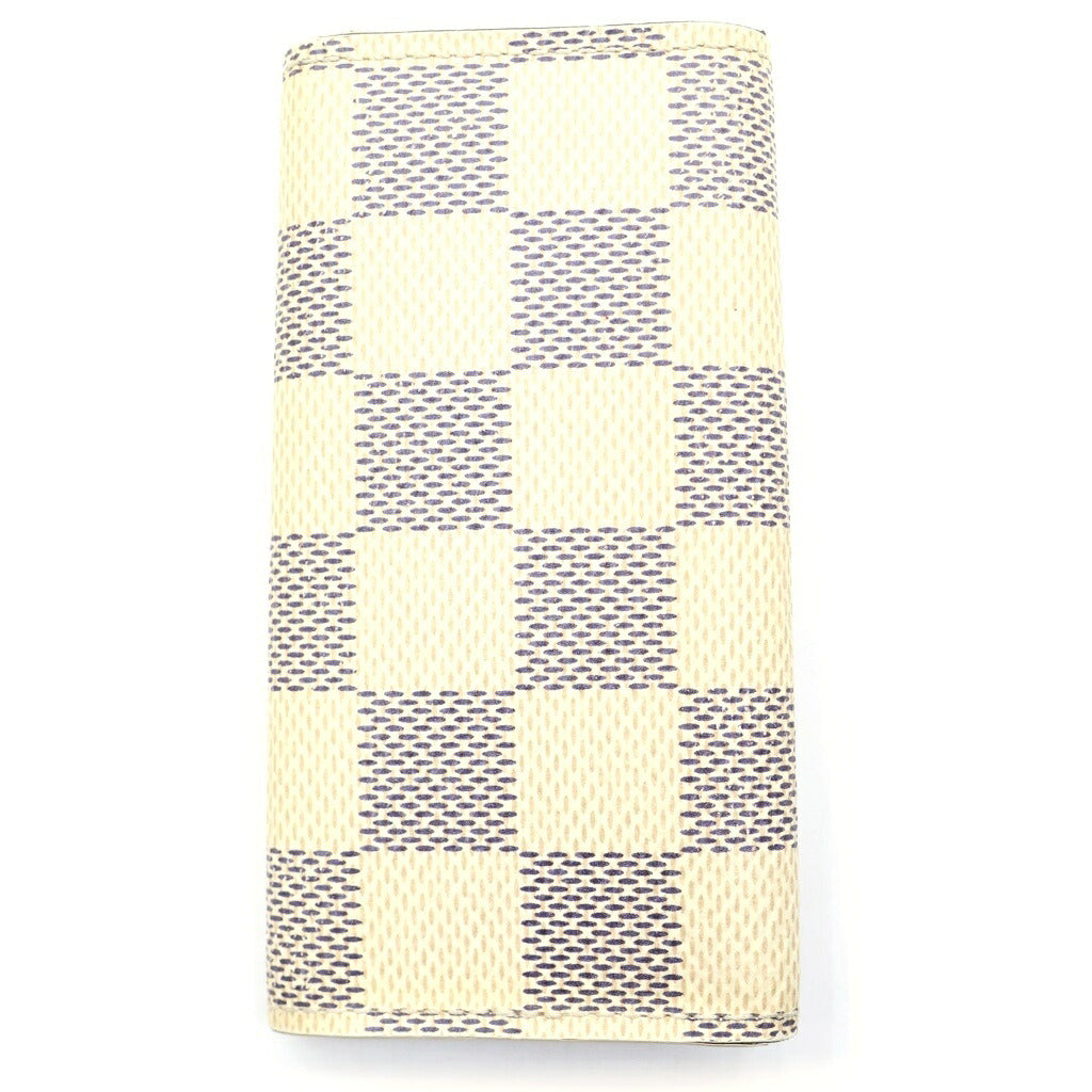LOUIS VUITTON(ルイヴィトン) ダミエ アズール ミュルティクレ ゴールド金具 4連 キーケース アイボリー N60020