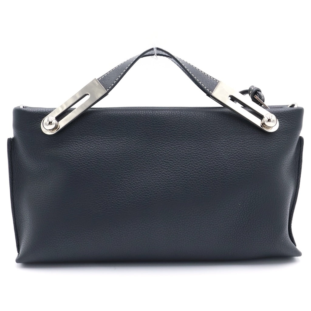 LOEWE(ロエベ) ミッシー ショルダーバッグ ミニバッグ ブラック レザー シルバー金具 レディース