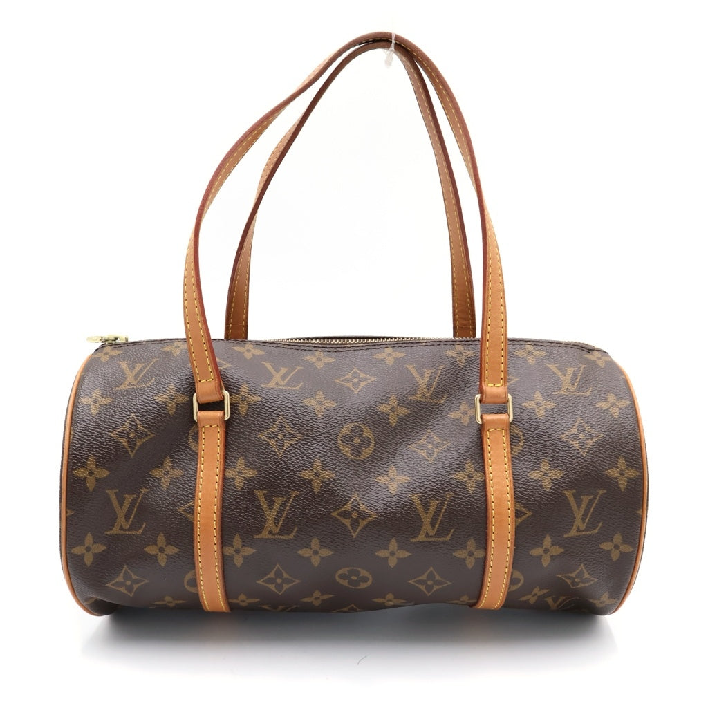 LOUIS VUITTON(ルイヴィトン) モノグラム パピヨン30 ハンドバッグ ブラウン PVCレザー M51385 ゴールド金具 レディース