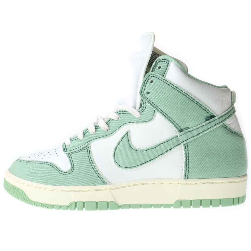 NIKE(ナイキ) WMNS DUNK HIGH 1985 Enamel Green DV1143-300 ウィメンズ ダンク ハイカットスニーカー エナメル グリーン/ホワイト US12/29.0cm レディース