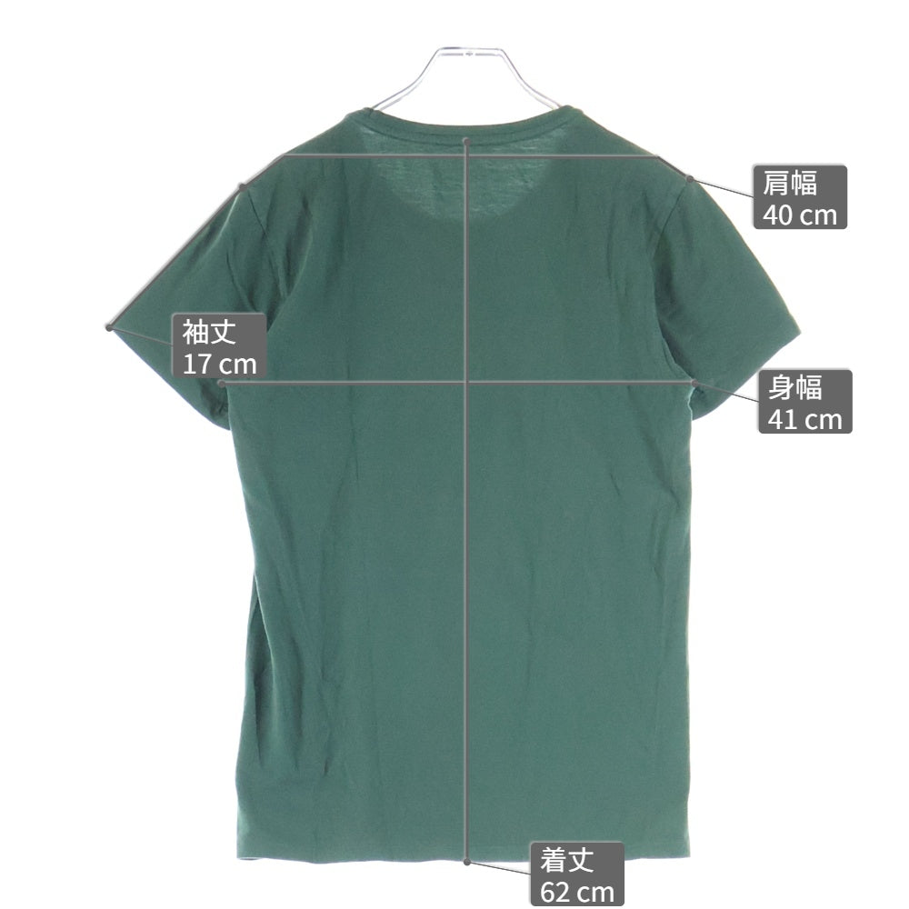 RRL(ダブルアールエル) フロントロゴデザイン クルーネック カットソー 半袖Tシャツ カーキ MNRRTSHM1N10026