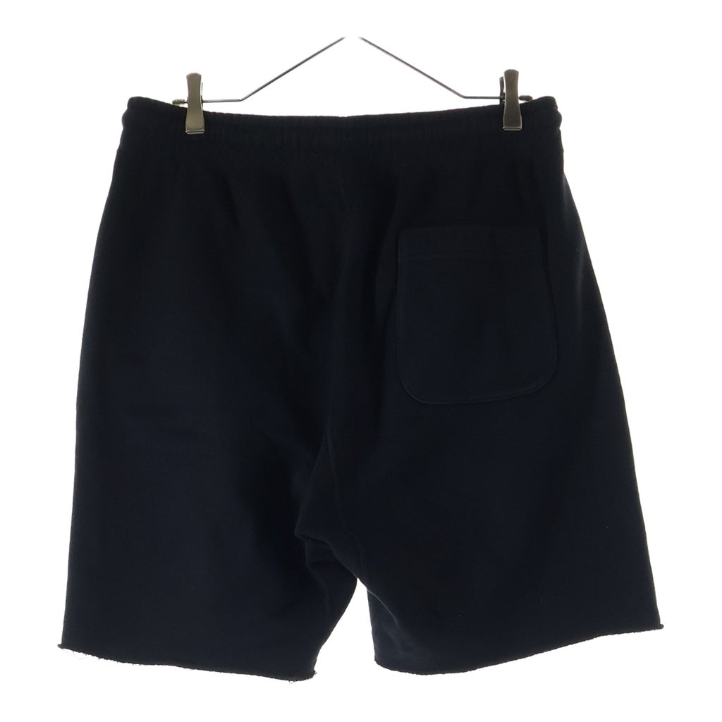 SAINT MICHAEL(セントマイケル) 24SS SWEAT SHORTS ロゴプリントスウェットハーフパンツ ショーツ ブラック SM-YS8-0000-046