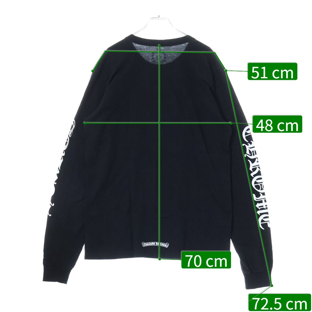 Chrome Hearts ネックロゴプリント ロングスリーブTシャツ CHROME HEARTS クロムハーツ Neck Logo ネックロゴ アーム