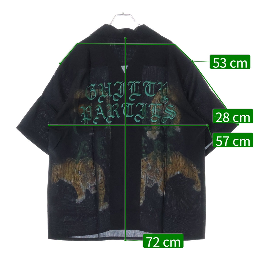 WACKO MARIA(ワコマリア) 25SS TIM LEHI HAWAIIAN SHIRT (TYPE-7) ティム リーハイ ハワイアン テンセル オープンカラー 半袖 シャツ ブラック 25SS-WMS-HI07