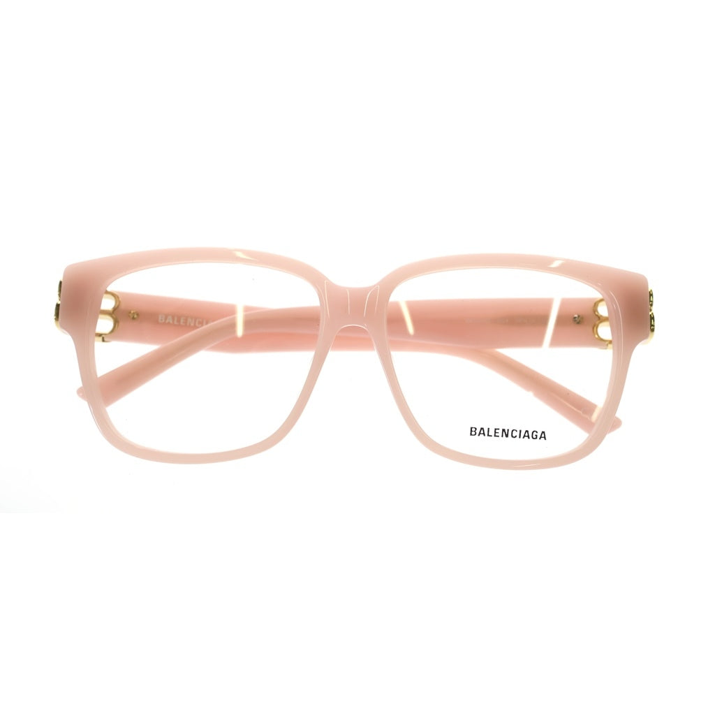 BALENCIAGA(バレンシアガ) スクエア サングラス サイドBBロゴ アイウェア 眼鏡 ピンク BB0104O