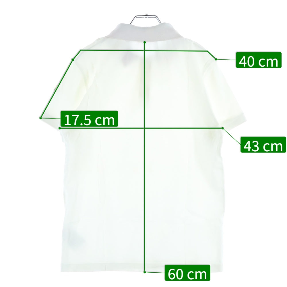MONCLER(モンクレール) MAGLIA POLO MANICA CORTA ロゴワッペン 半袖ポロシャツ ホワイト G10918A70510 レディース