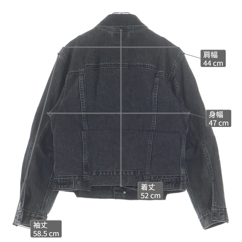 VETEMENTS(ヴェトモン) 18SS ×Levi's リーバイス 再構築デニムジャケット Gジャン インディゴブラック WSS18JA17