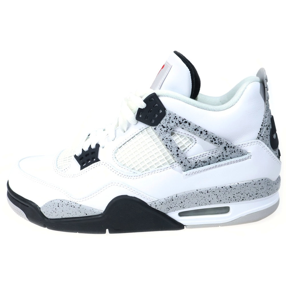 NIKE(ナイキ) 【観賞用 2015年製】 AIR JORDAN 4 RETRO OG WHITE CEMENT エアジョーダン 4 レトロ ホワイトセメント ハイカットスニーカー ホワイト US10/28cm 840606-192