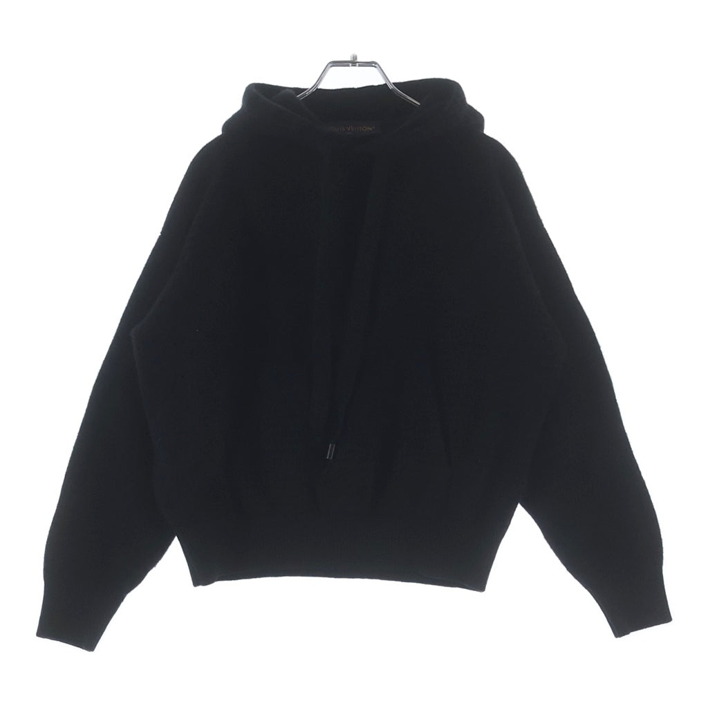 LOUIS VUITTON(ルイヴィトン) 25SS モノグラム グラフィック ジャガード ウール フリース プルオーバー パーカー フーディー ブラック RM251M SDL HSN83W