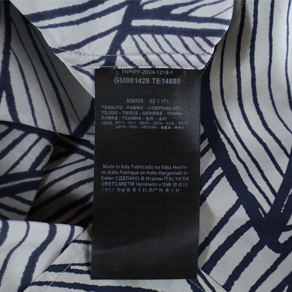 GIORGIO ARMANI(ジョルジオアルマーニ) 25SS リーフ柄 長袖シャツ