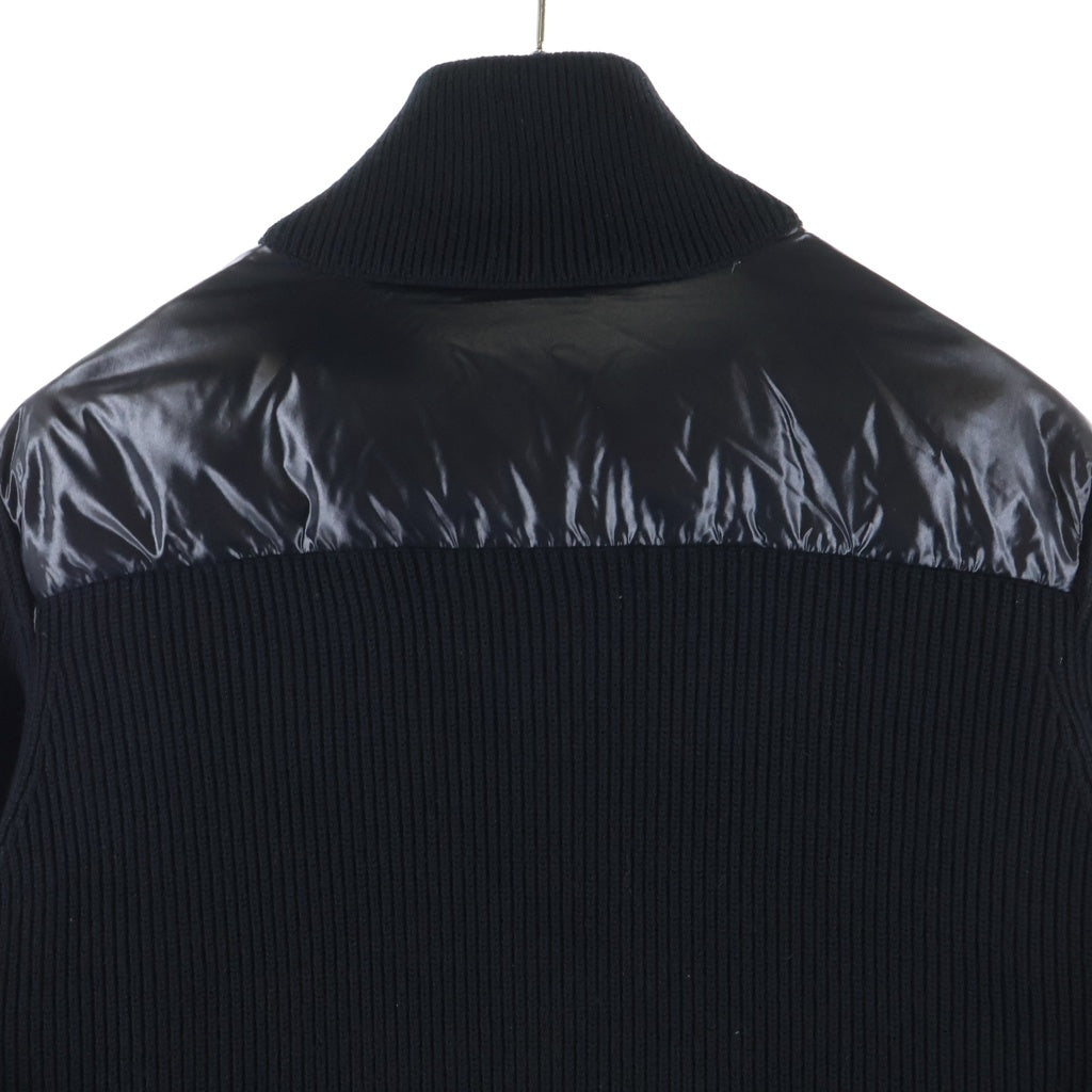 MONCLER(モンクレール) 22AW CARDIGAN TRICOT トリコット ニット切替ダウンカーディガン ブラック H20939B00026 M1131