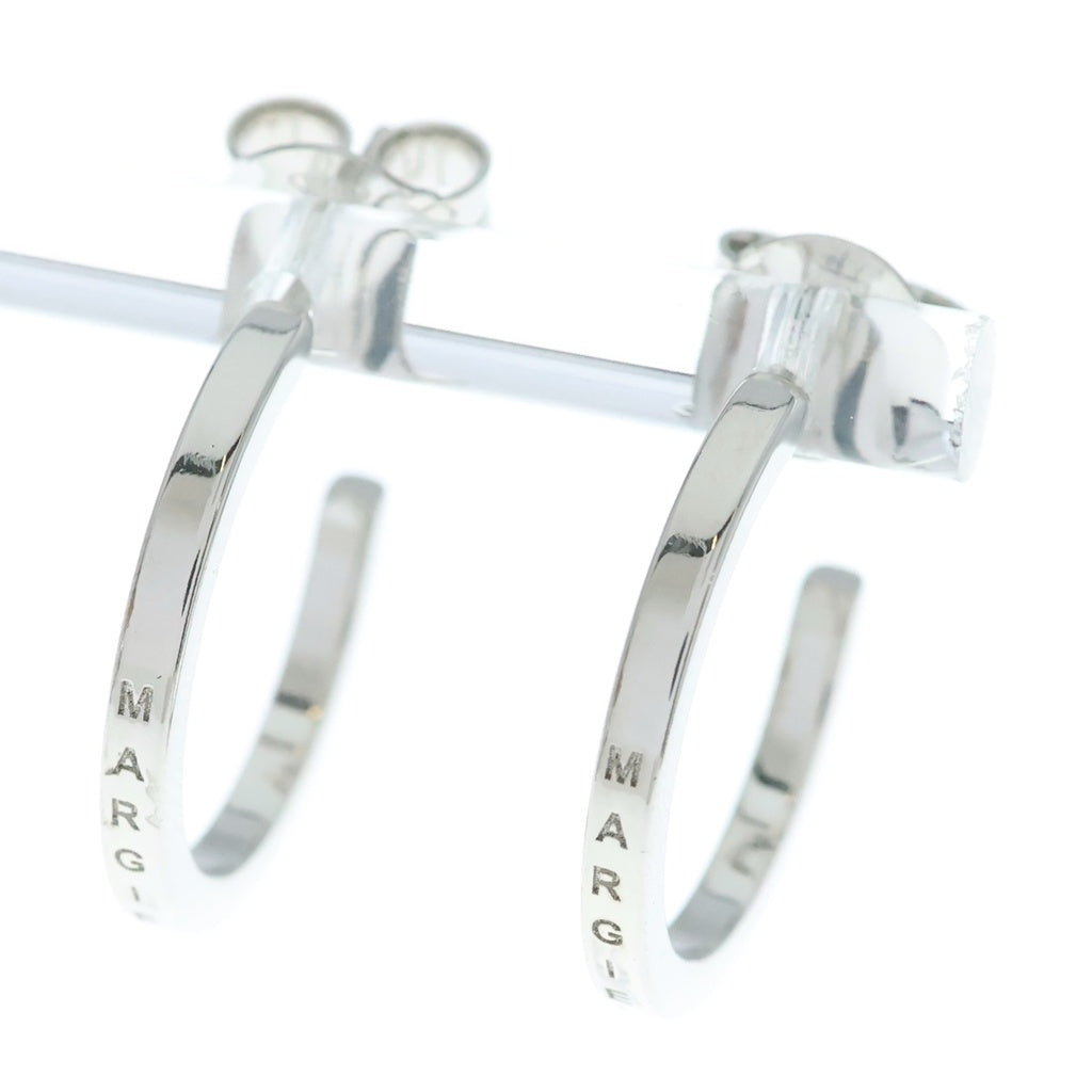 MM6 Maison Margiela(エムエムシックスメゾンマルジェラ) LOGO CIRCLE EARRINGS ロゴサークルピアス シルバー SM7VG0022