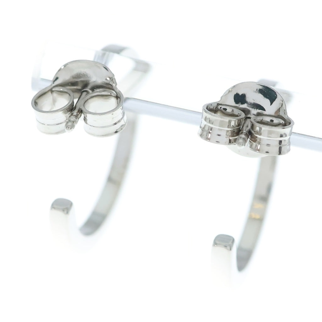 MM6 Maison Margiela(エムエムシックスメゾンマルジェラ) LOGO CIRCLE EARRINGS ロゴサークルピアス シルバー SM7VG0022