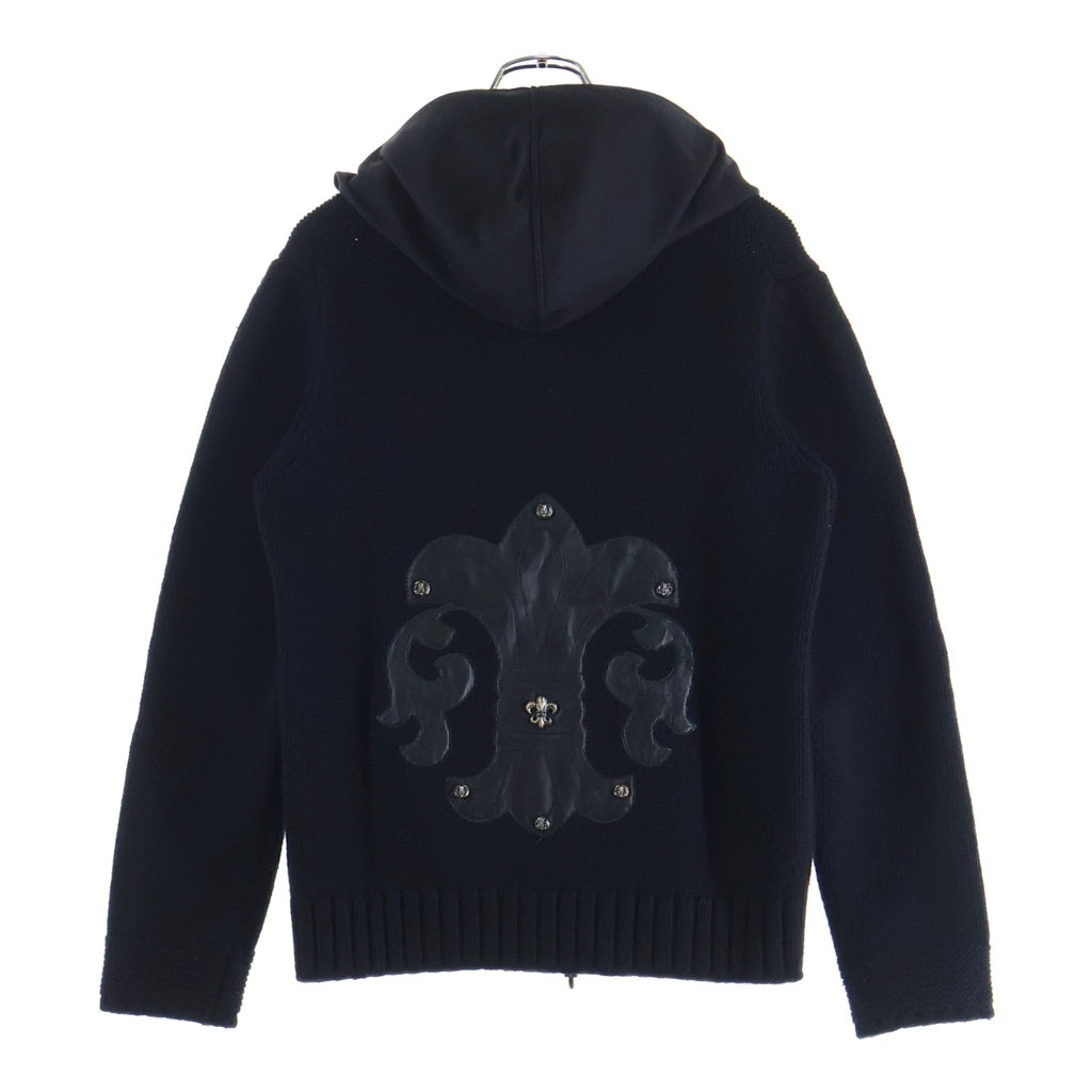 CHROME HEARTS(クロムハーツ) BSフレアCHプラスパッチ付き スクロールラベル装飾 カシミア パーカー ブラック