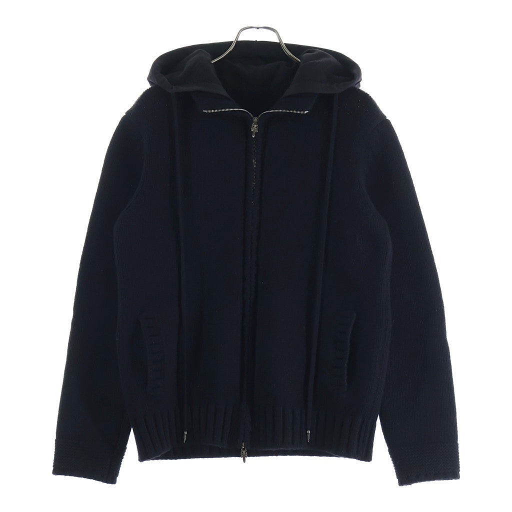 CHROME HEARTS(クロムハーツ) BSフレアCHプラスパッチ付き スクロールラベル装飾 カシミア パーカー ブラック