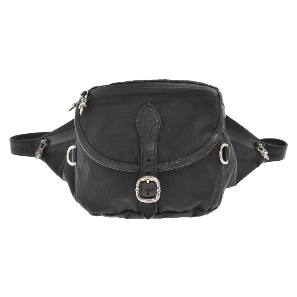 CHROME HEARTS(クロムハーツ) SNAT PACK No1 XPAC NYLON BLACK スナットパック ウエストバッグ キルティング ナイロン×レザー ブラック