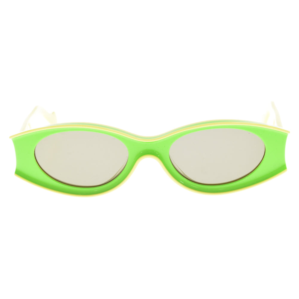 LOEWE(ロエベ) ×Paula's Ibiza パウラズイビザ Acetate アセテート キャットアイフレーム サングラス 眼鏡 グリーン/イエロー LW40046U