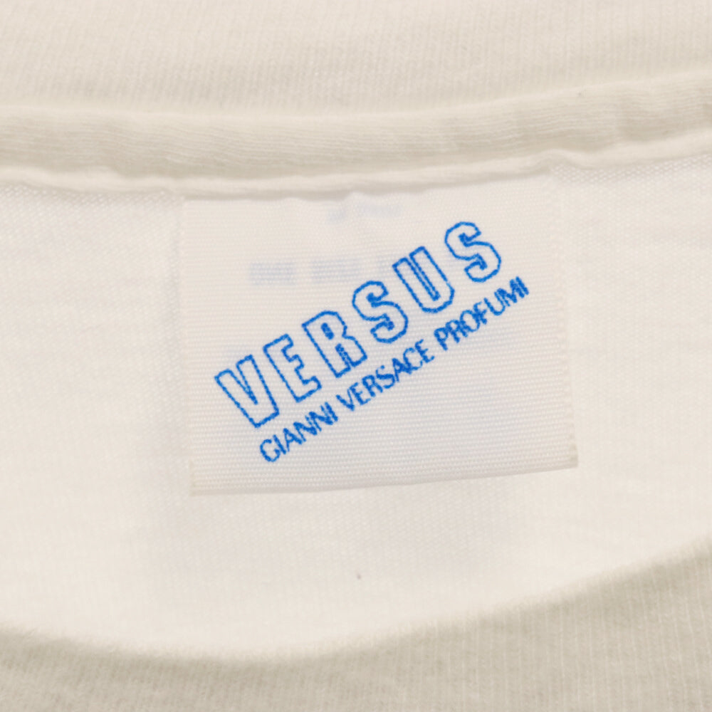 VINTAGE(ヴィンテージ) 90s GIANNI VERSACE BRUCE WEBER VERSUS ヴェルサーチ ブルースウェーバー フォト 長袖Tシャツ カットソー ホワイト