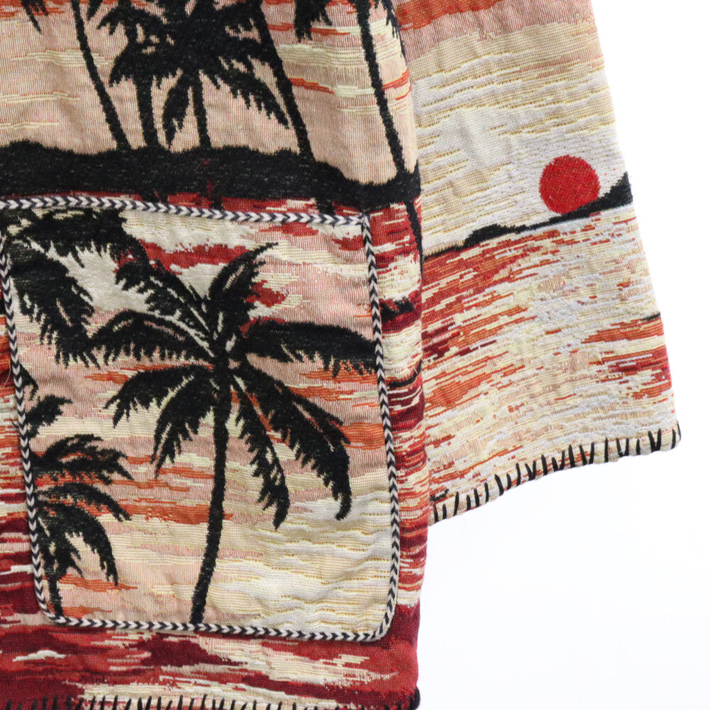 SAINT LAURENT PARIS(サンローランパリ) 16SS 417953 Y985L パームツリージャカード総柄フーデッドブルゾン ジャケット マルチ