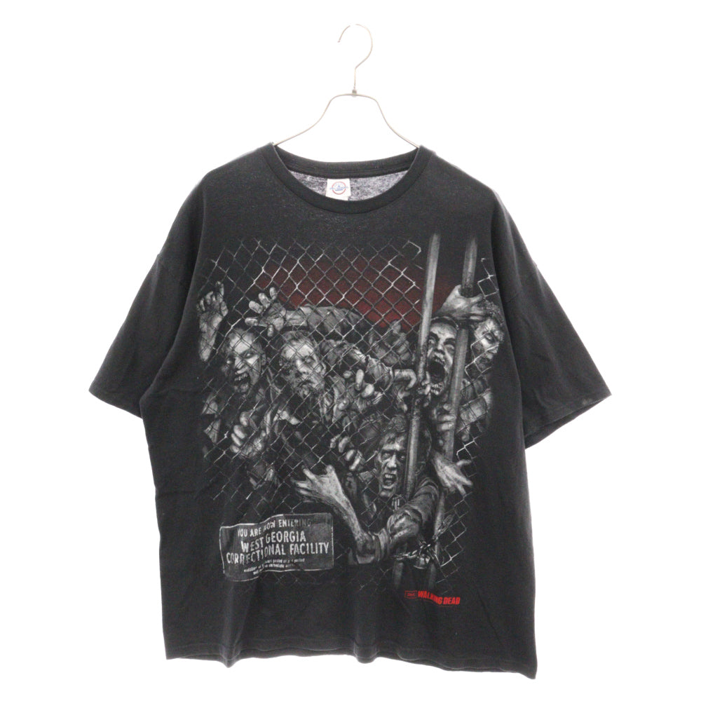 VINTAGE(ヴィンテージ) 00s The Walking Dead ウォーキングデッド プリント 半袖Tシャツ カットソー ブラック