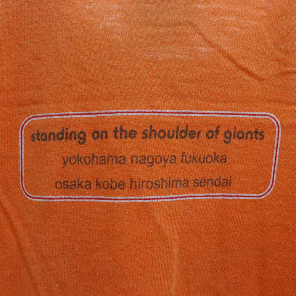 VINTAGE(ヴィンテージ) 00S VINTEGE OASIS Standing On The Shoulder Of GiantsTEE オアシス 両面プリントツアー半袖Tシャツ カットソー オレンジ ヴィンテージ