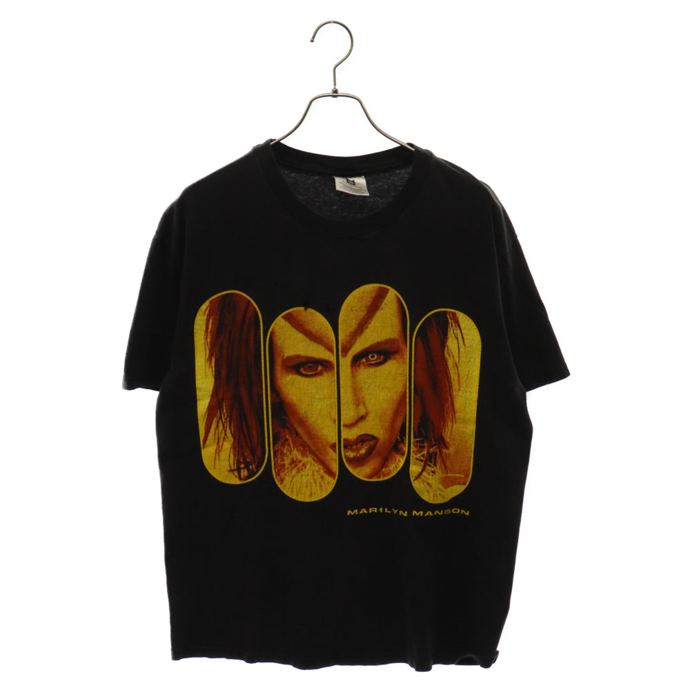 VINTAGE(ヴィンテージ) 90s MARILYN MANSON ROCK IS DEAD TEE ヴィンテージ マリリンマンソンプリント 半袖Tシャツ カットソー ブラック/オレンジ