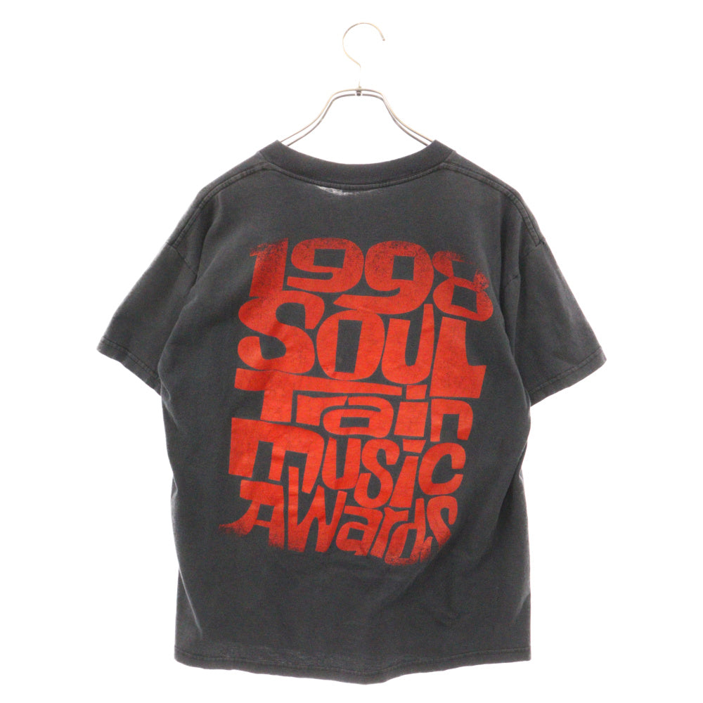 VINTAGE(ヴィンテージ) 90s SOUL TRAIN MUSIC ソウルトレインミュージック ラップ 半袖Tシャツ カットソー ブラック