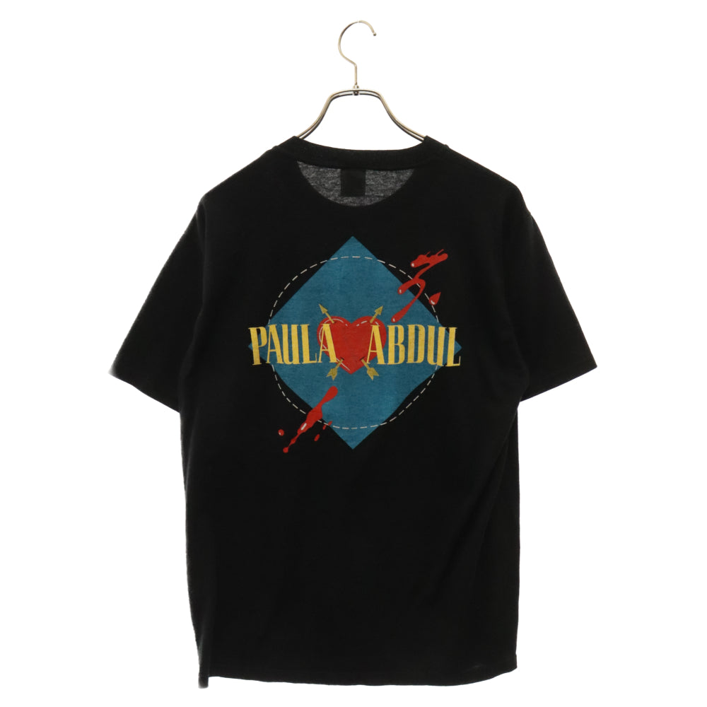 VINTAGE(ヴィンテージ) 90s PAULA ABDUL ポーラ アブドゥル プリント 半袖Tシャツ カットソー ブラック
