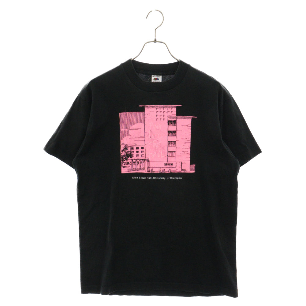 VINTAGE(ヴィンテージ) 90s PINK LLOYD THE HALL プリント 半袖Tシャツ カットソー ブラック/ピンク