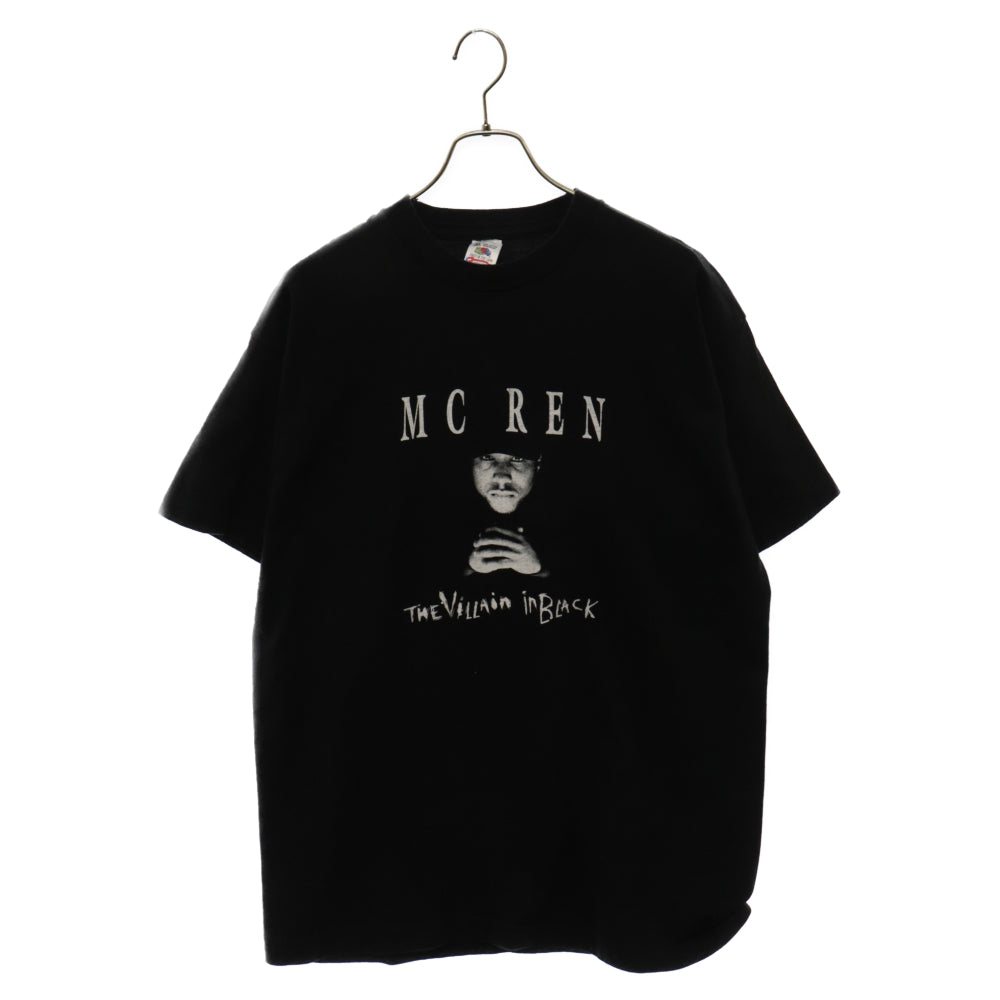 VINTAGE(ヴィンテージ) 90s MC REN エムシーレン ラップ プリント 半袖Tシャツ カットソー ブラック