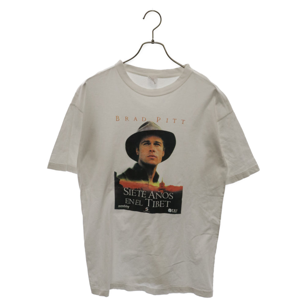 VINTAGE(ヴィンテージ) 90s SIETE ANOS EN EL TIBET セブンイヤーズインチベット ムービー ブラッドピッド 半袖Tシャツ カットソー ホワイト