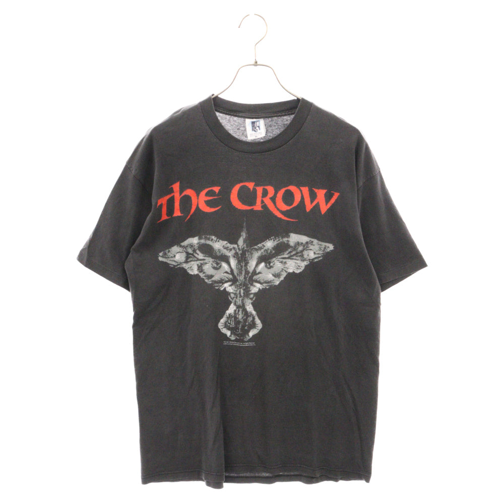 VINTAGE(ヴィンテージ) 90s THE CROW クロウ 飛翔伝説 ムービー プリント 半袖Tシャツ カットソー ブラック