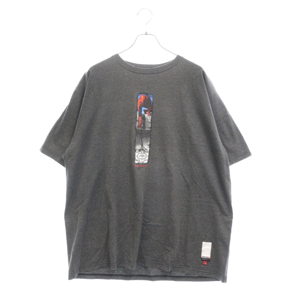 VINTAGE(ヴィンテージ) ecko complex スパイダーマン プリント 半袖Tシャツ カットソー グレー