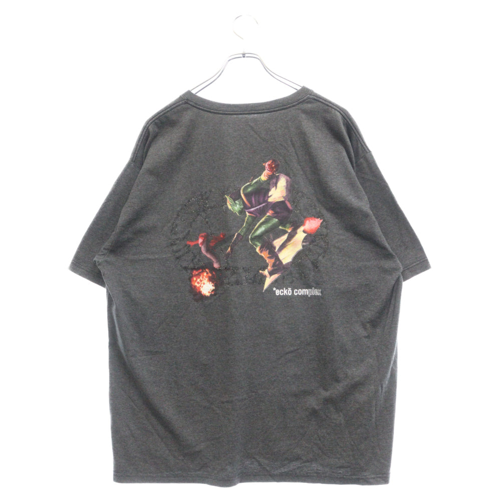VINTAGE(ヴィンテージ) ecko complex スパイダーマン プリント 半袖Tシャツ カットソー グレー