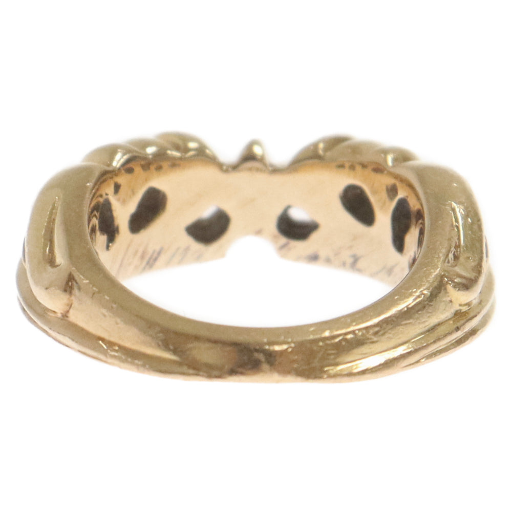 CHROME HEARTS(クロムハーツ) 22k HALF KT K&T ハーフ ゴールドリング ゴールド 9号