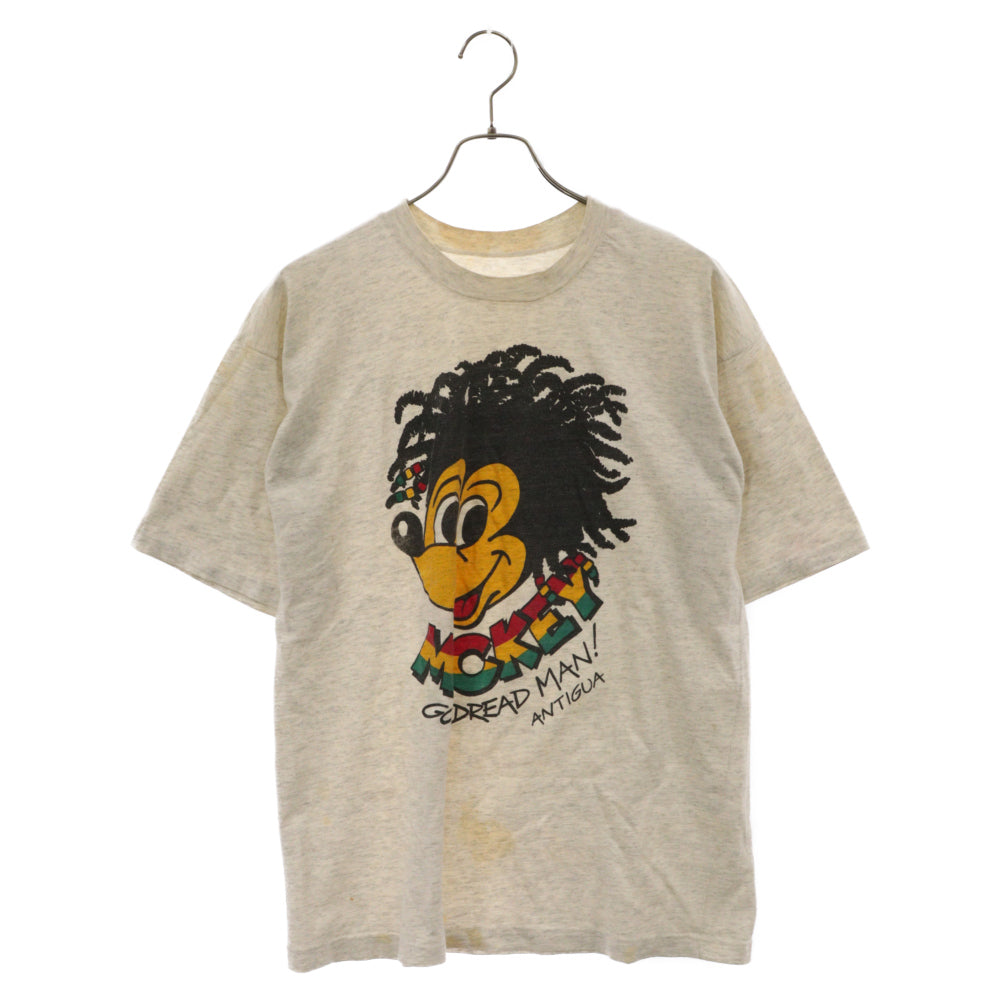 VINTAGE(ヴィンテージ) 00s GRAPHIC DREADLOCKS TEE フロントプリント半袖Tシャツ カットソー グレー