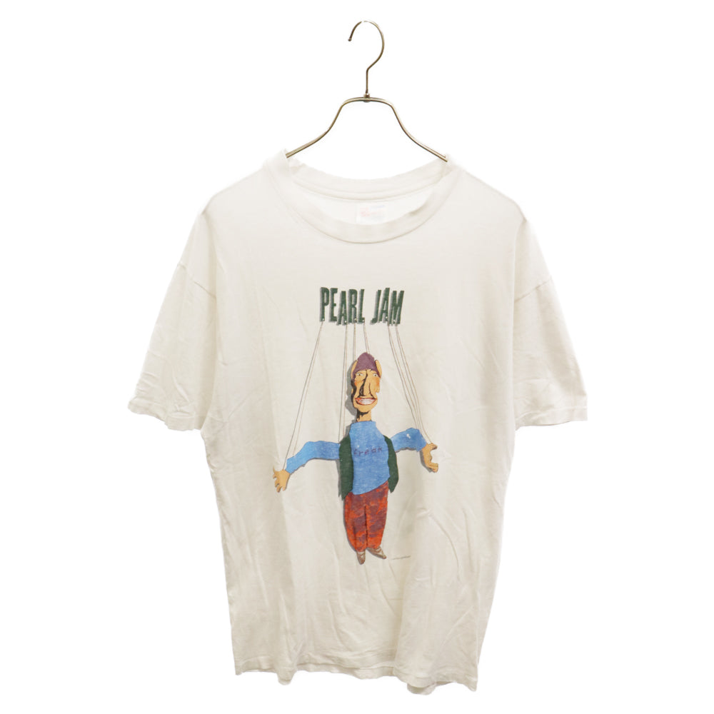 VINTAGE(ヴィンテージ) 90s PEARL JAM Freak TEE パールジャム 両面プリント半袖Tシャツ カットソー ホワイト
