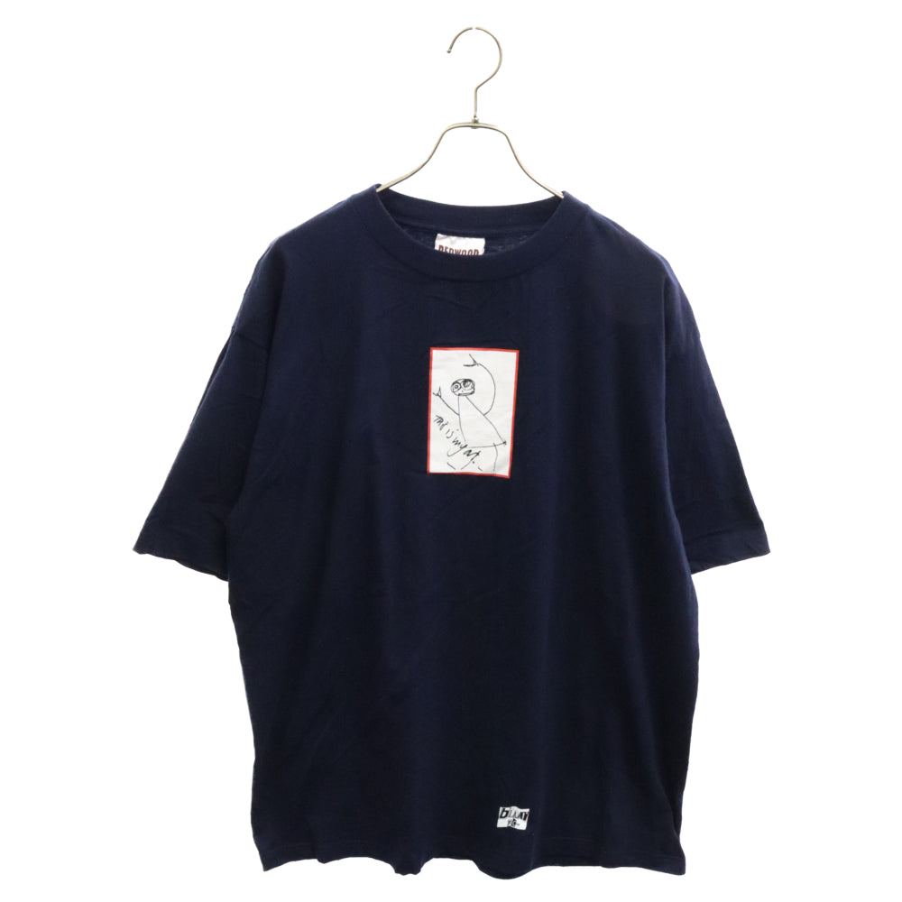 VINTAGE(ヴィンテージ) 90s BLUR FC TEE フロントプリント半袖Tシャツ カットソー ネイビー