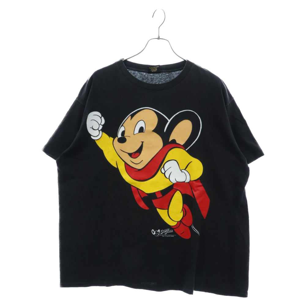 VINTAGE(ヴィンテージ) 90s MIGHTY MOUSE マイティマウス プリント 半袖Tシャツ カットソー ブラック