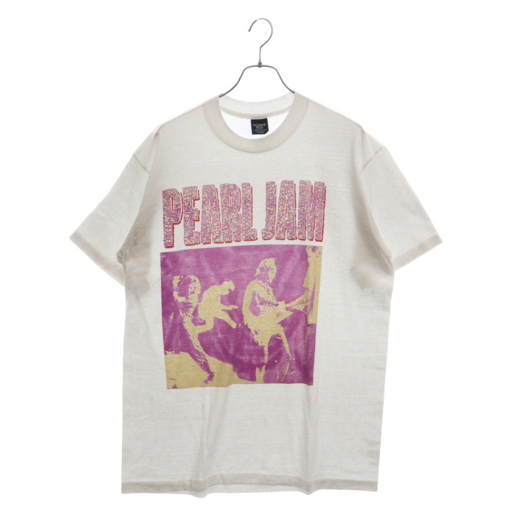 VINTAGE(ヴィンテージ) 90s PEARL JAM TEE パールジャム フロントプリント半袖Tシャツ カットソー ホワイト