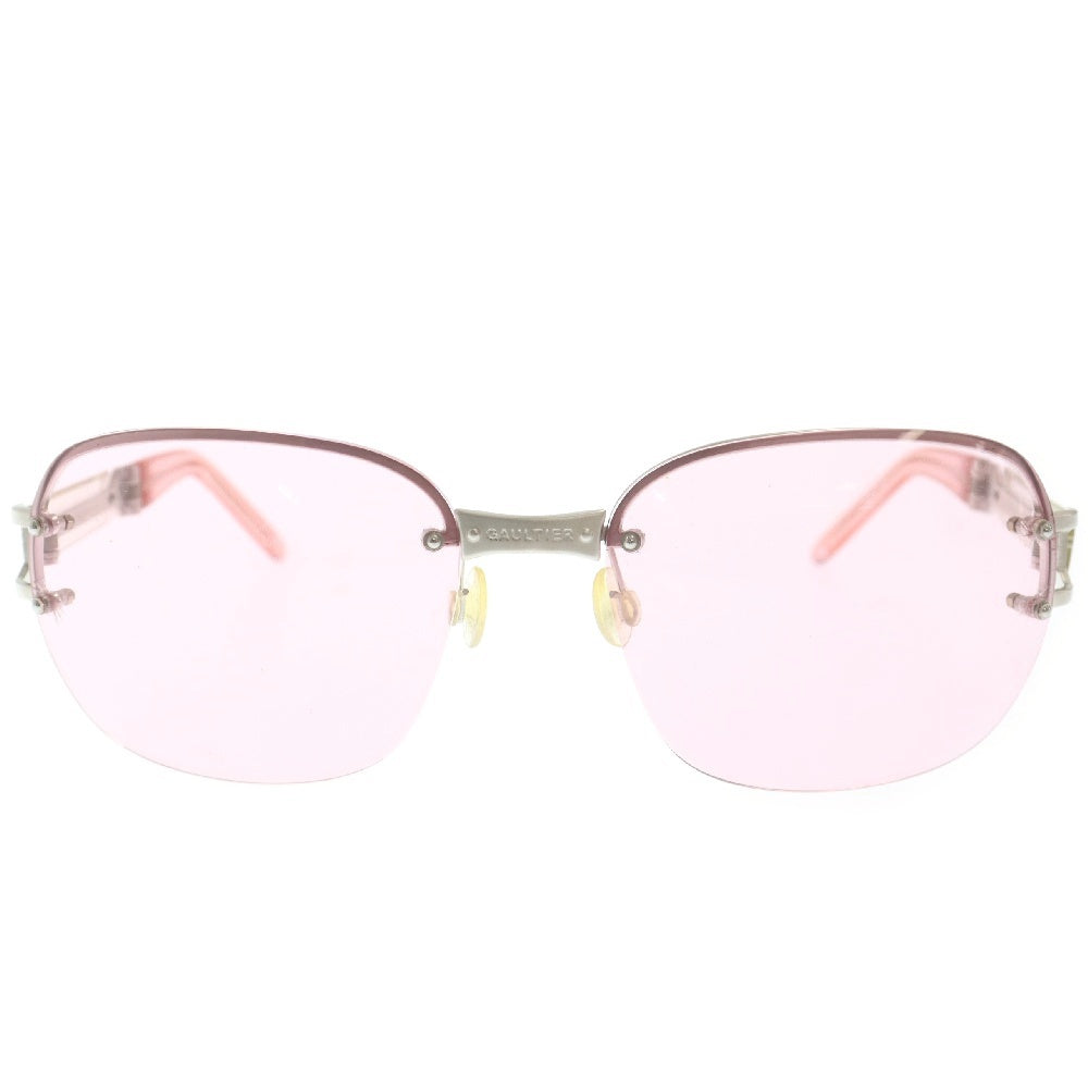 Jean Paul GAULTIER(ジャンポールゴルチエ) 21st センチュリー 限定 56-0058 折り畳みサングラス アイフェア 眼鏡 シルバー/ピンク
