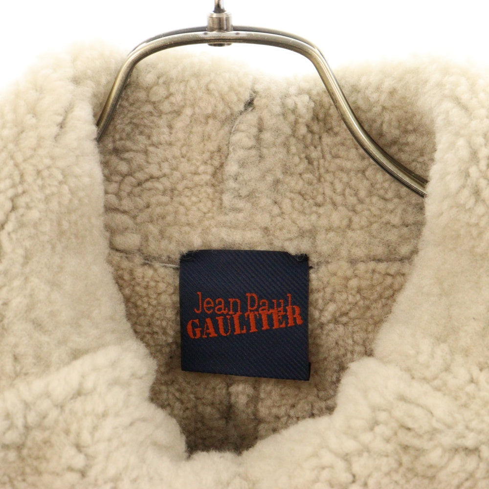 Jean Paul GAULTIER(ジャンポールゴルチエ) ムートンレザージャケット ブラウン レディース C772002 90