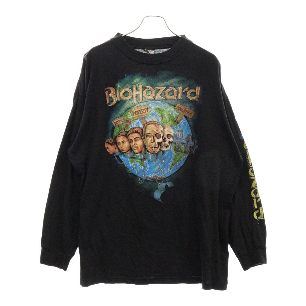 VINTAGE(ヴィンテージ) 00s BIOHAZARD L/S tee バイオハザード ロングスリーブ 長袖 カットソー ブラック