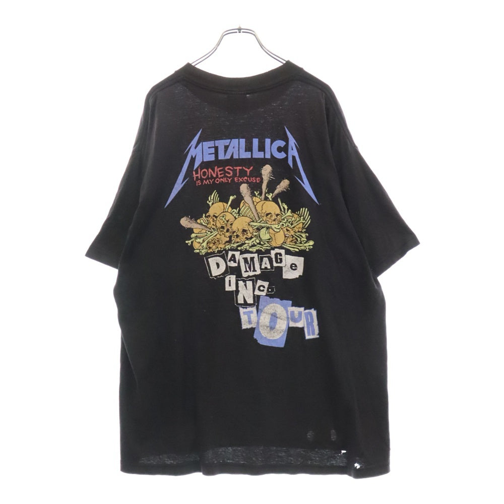 VINTAGE(ヴィンテージ) 00s‐90s VINTAGE METALLICA PUSHEAD King Bee Rock Gallery メタリカ パスヘッド キングビィーロックギャラリー プリント 半袖Tシャツ ブラック