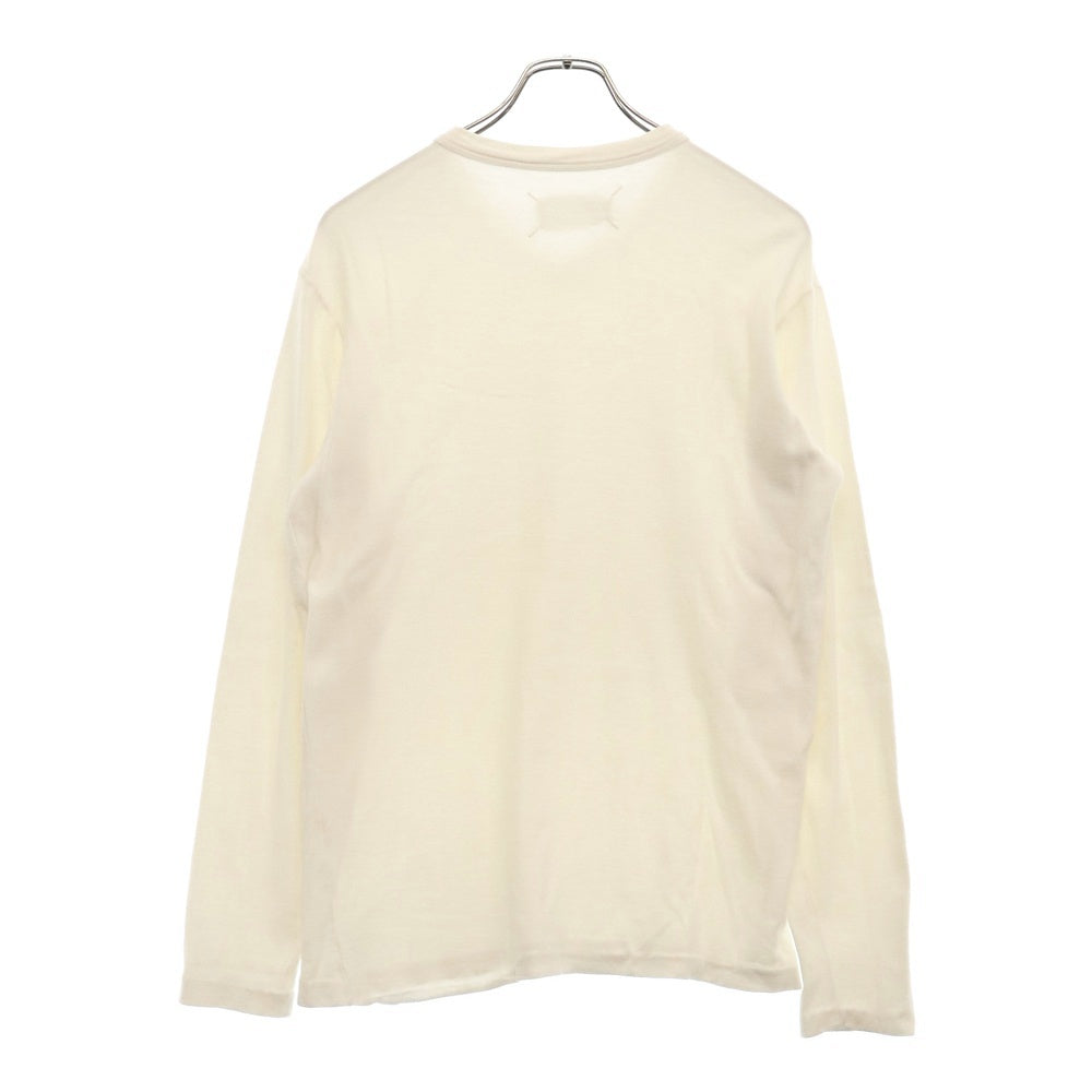 Martin Margiela(マルタンマルジェラ) 90s ARCHIVE ミスディアナ期 オリゾンティタグ フットボール長袖Tシャツ 長袖カットソー ホワイト