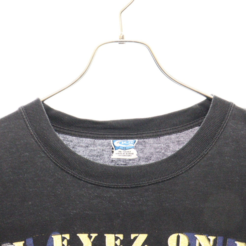 VINTAGE(ヴィンテージ) 90s 2PAC ALL EYEZ ON ME R U Still Down? RAP DESIGN TEE ツーパック 両面プリント半袖Tシャツ カットソー ブラック